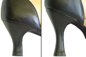 argentine tango shoes-Very Fine Dance Shoes-VF 1620 (adjustable)-Examples of 2.5` & 3` Heel Heights