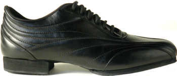 argentine tango shoes-Vida Mia - Men's Black Leather Dance Sneakers