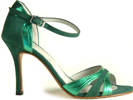Neo Tango - Metalic Green and Green Suede