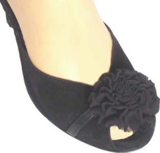argentine tango shoes-Black Puff-image 2