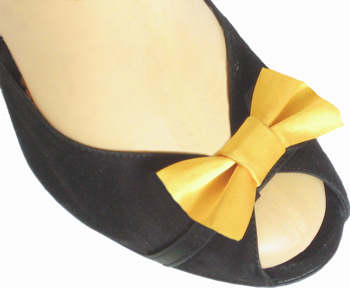 argentine tango shoes-Yellow Bow-image 2