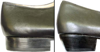 argentine tango shoes-DanceFit - Calvin-Examples of heels (straight heel,cuban heel)