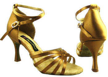 argentine tango shoes-Natural Spin Professional NS-H1101-01-Tan Satin