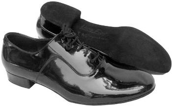 argentine tango shoes-Men's Very Fine Dance Shoes-VF S301-Black Patent