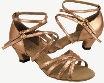 argentine tango shoes-Very Fine Dance Shoes-VF S9206-Copper Nude Leather 1.2 inch cuban heel