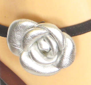 argentine tango shoes-Silver Flower-image 4